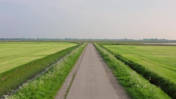 Landwirtschaftliche Flächen Frühling Middelburg Niederlande — Stockvideo