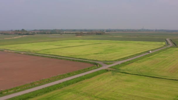 Landbruksområde Våren Middelburg Nederland – stockvideo