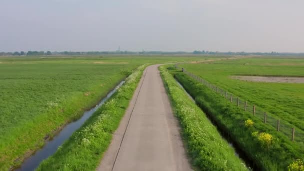Landbruksområde Våren Middelburg Nederland – stockvideo
