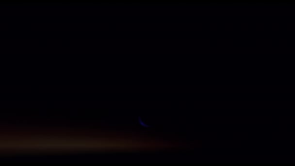 Время Восхода Голубой Луны — стоковое видео