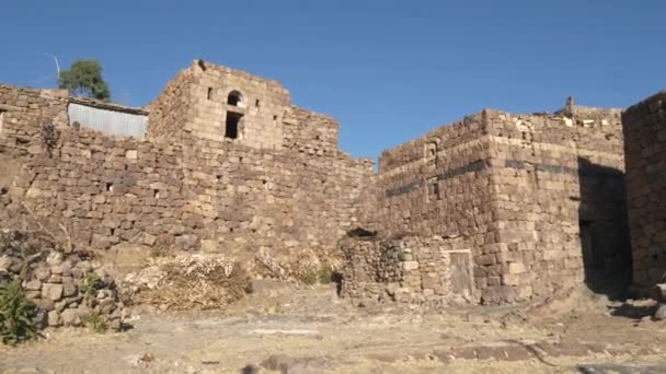 Altes Dorf Ibb Jemen Genannt Köder Alaya Vielleicht 200 Jahre — Stockvideo