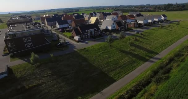 Vue Aérienne Nouveau Quartier Près Mer Kruiningen Pays Bas — Video