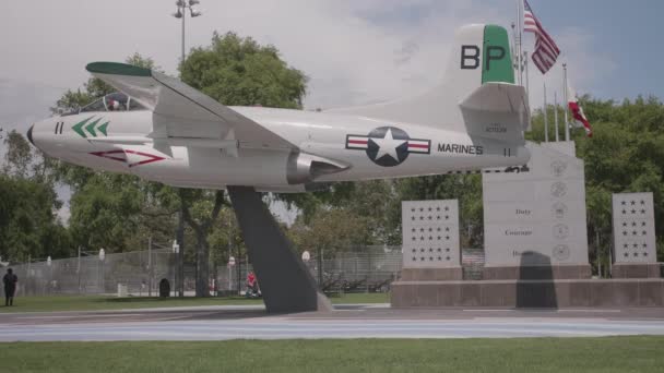 Jet Combate Parque Suburbano — Vídeos de Stock