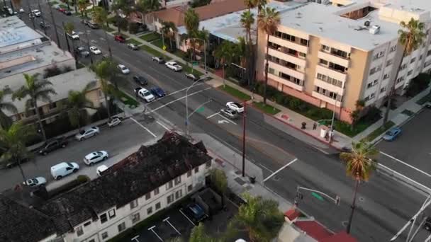 Perspective Aérienne Ocean Blvd East Long Beach Californie — Video