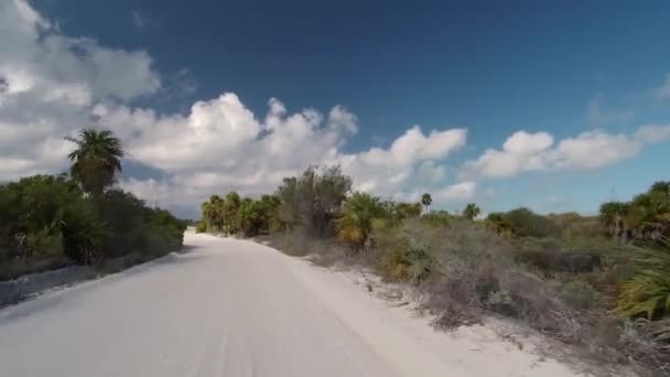 Atv Road Ridning Cayo Largo Kuba — Stockvideo
