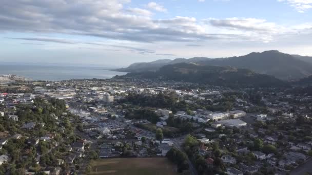 Letecký Nelson City Nový Zéland — Stock video