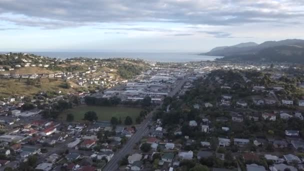 Aérea Por Encima Nelson City Nueva Zelanda — Vídeo de stock