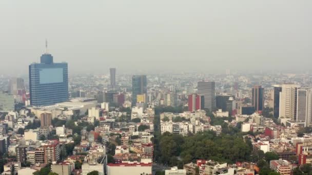 Inyección Aérea Contaminación Ciudad México — Vídeos de Stock