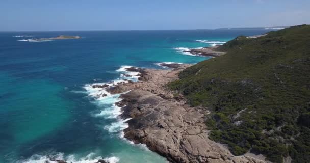 Belle Vue Sur Littoral Australien Les Falaises Vue Aérienne — Video