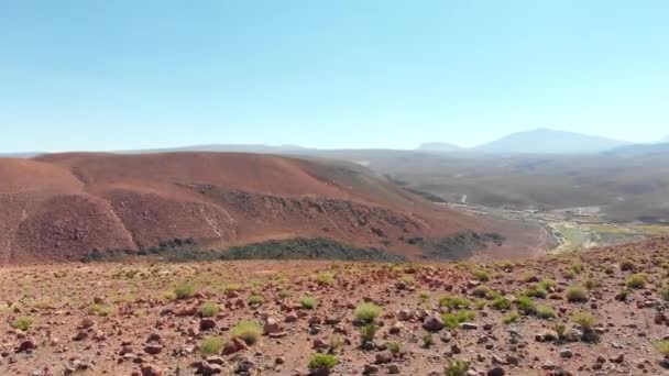南美洲智利北部阿塔卡马沙漠圣佩德罗德阿塔卡马附近的峡谷 — 图库视频影像