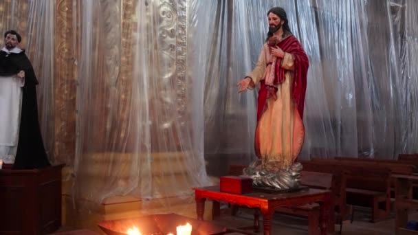 Άγιος Χριστός Και Παναγία Στην Τσιάπας Του Μεξικού — Αρχείο Βίντεο