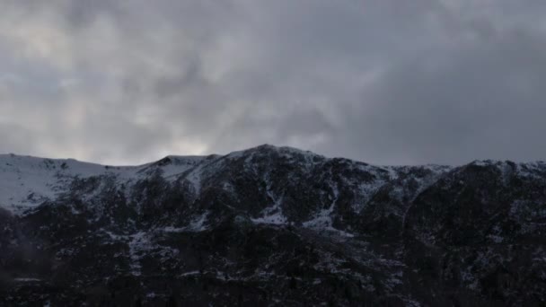Temps Écoulé Depuis Sommet Une Montagne Dans Les Alpes Françaises — Video