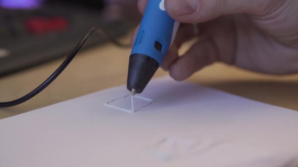 펜으로 그림의 정적인 — 비디오