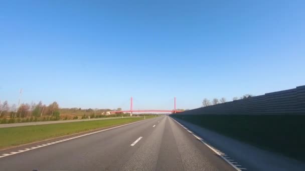 Gute Straßen Und Brücken Estland — Stockvideo
