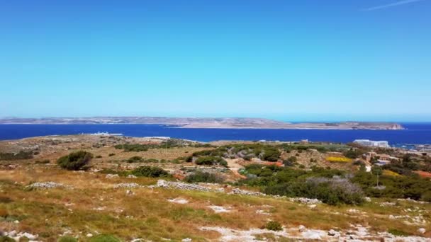 Video Von Malta Mellieha Nach Comino Und Gozo Richtung Einem — Stockvideo