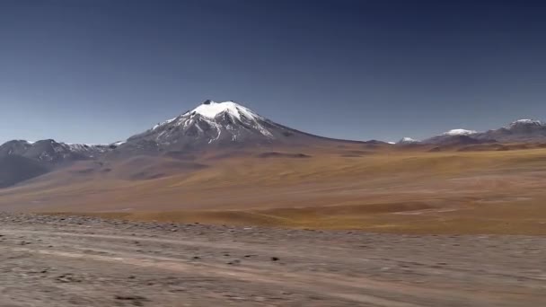 Wulkan Lascar Pustyni Atacama Chile Ameryka Południowa — Wideo stockowe