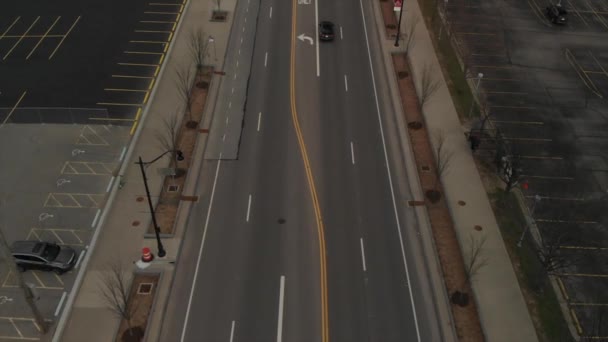 Columbus Ohio Birdseye Shot Cityscape Reveal — Stock Video