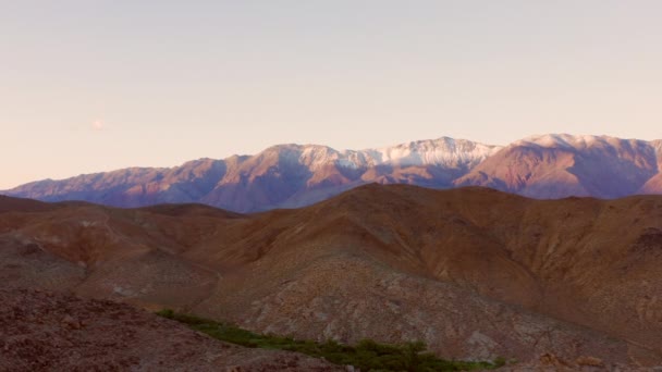 Sunset Alabama Hills Lone Pine California Background Tallest Mountain Mount — Stock Video