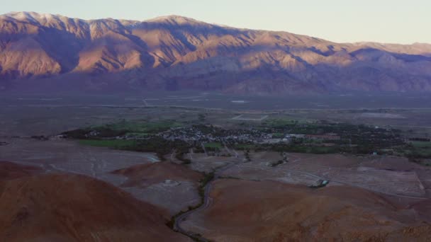 Puesta Sol Alabama Hills Cerca Lone Pine California Con Fondo — Vídeos de Stock