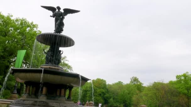 Bethesda Fountain, Central Park Hyperlap, Stock Video