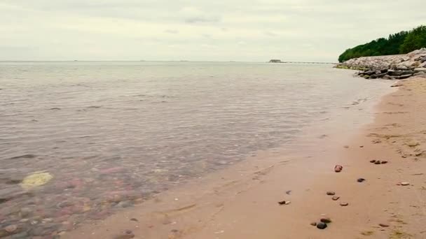 바다의 아름다운 광경이었다 슬로우 — 비디오