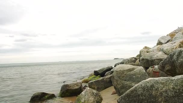 바다의 아름다운 광경이었다 슬로우 — 비디오