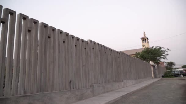 Bar Una Strada Durante Tramonto Molina Lima Perù — Video Stock