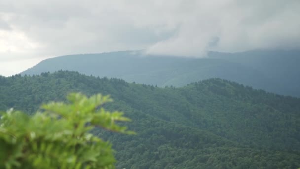 Tempestade Chuva Aproxima Das Montanhas Carolina Norte — Vídeo de Stock