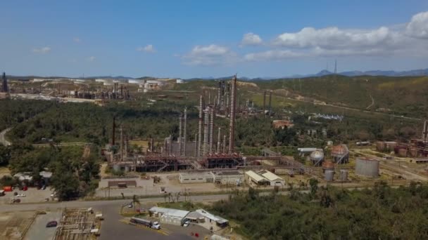 Raffinerie Fermée Long Autoroute Porto Rico Près Ponce — Video