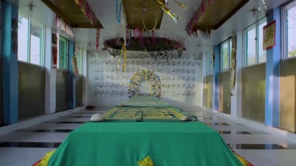 Quetta Pakistan Una Tomba Bella Più Lunga Santuario Islamico Decorato — Video Stock