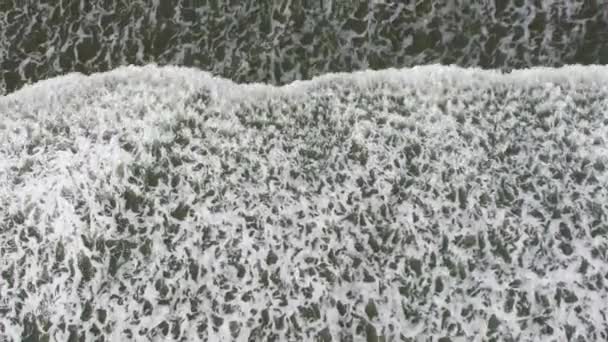Letecká Bomba Vystřelí Vln Při Odlivu Konci Léta Kai Iwi — Stock video