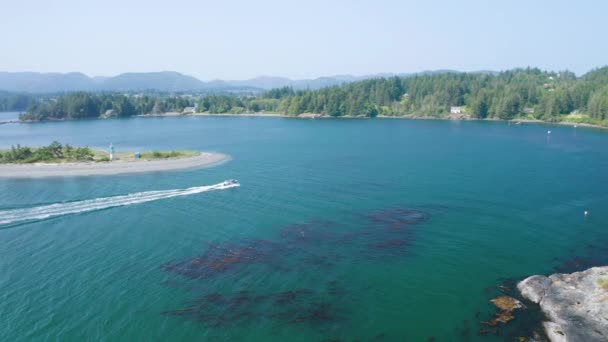 Widok Lotu Ptaka Wyspę Vancouver — Wideo stockowe