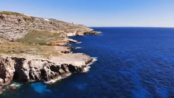 Drohnen Hyperlapse Video Aus Der Luft Von Malta Siggiewi Ghar — Stockvideo