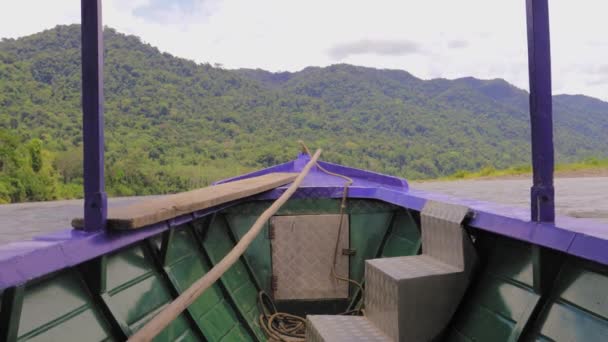 Condução Barco Rio Amazonas Peru América Sul — Vídeo de Stock