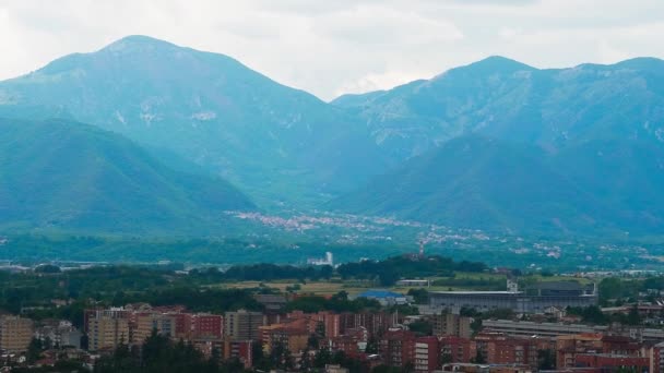 Montanha Casa Com Nevoeiro Frosinone Itália — Vídeo de Stock