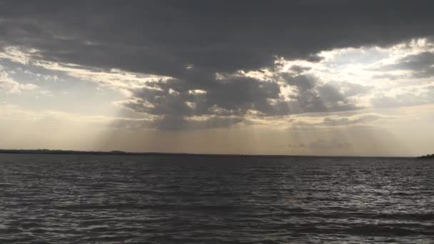 Trip Bahrdar Ethiopia Clouds Blocked Sun Rays Passing Them — Stock Video