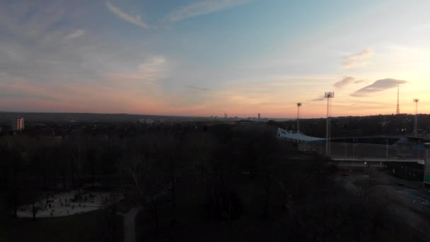 Aerial Dolly Out Drone Latające Nad Crystal Palace Football Stadium — Wideo stockowe