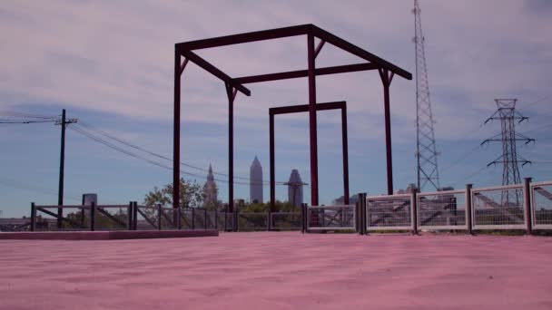 Towpath Trail Condado Cuyahoga Cleveland Ohio Longo Canal Erie Uma — Vídeo de Stock