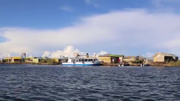 Impressions Lake Titicaca Uros Islands Puno Peru South America — Stock video