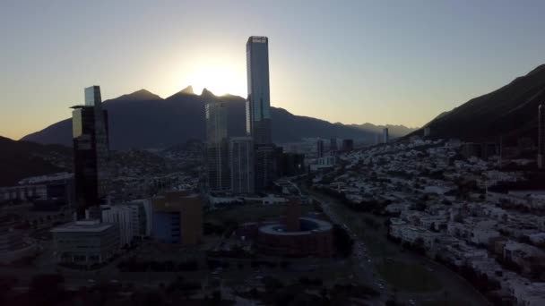 Foto Épica Aérea Del Amanecer Cerro Silla Con Skyline San — Vídeo de stock