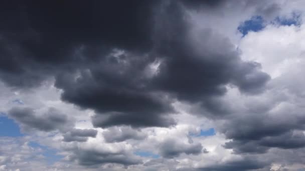 Χρονικό Σφάλμα Του Cumulus Σύννεφα Μετάβαση Ένα Στρώμα Stratocumulus Καταιγίδα — Αρχείο Βίντεο