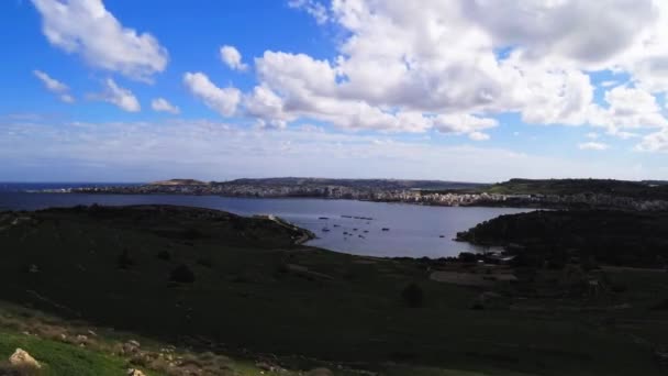 Vidéo Timelapse Malte Région Selmun Par Une Journée Automne Ensoleillée — Video