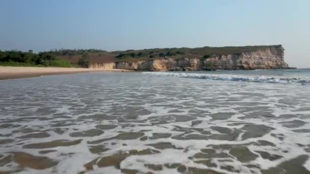 Capulo Beach Ambriz Angola Drohnenaufnahmen — Stockvideo