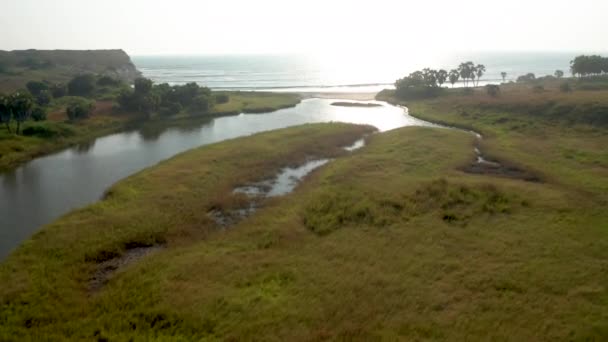 Capulo Beach Ambriz Angola Riprese Droni — Video Stock