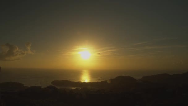 Erstaunlicher Zeitraffer Des Sonnenuntergangs Auf Der Karibikinsel Grenada — Stockvideo