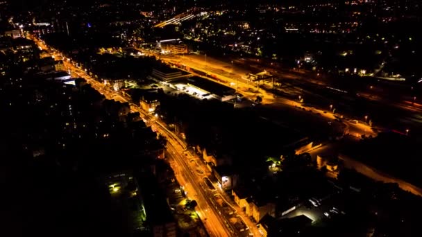 Drone Timelapse Της Κυκλοφορίας Στο Goettingen Κάτω Σαξονία Γερμανία Ευρώπη — Αρχείο Βίντεο