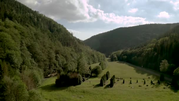 Drohnenaufnahmen Des Nationalparks Harz Niedersachsen Deutschland Europa — Stockvideo