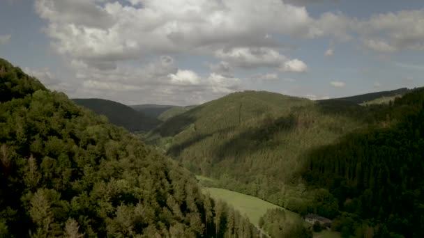 Drone Aéreo Del Parque Nacional Harz Baja Sajonia Alemania Europa — Vídeos de Stock