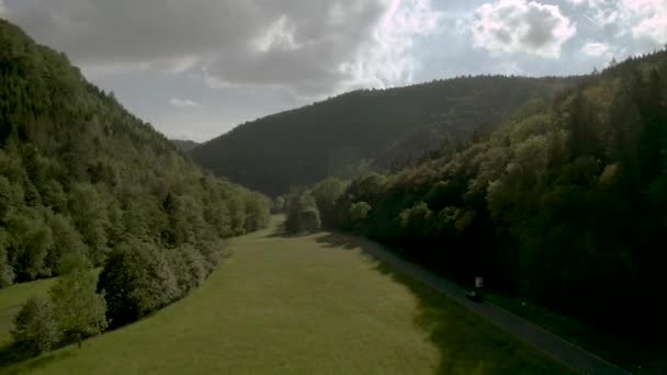 Drone Aéreo Del Parque Nacional Harz Baja Sajonia Alemania Europa — Vídeos de Stock