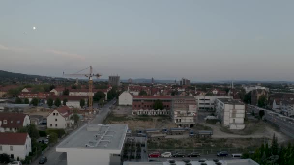 Drone Shot Goettingen Dawn Κάτω Σαξονία Γερμανία Ευρώπη — Αρχείο Βίντεο